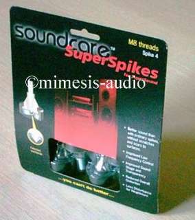 SOUNDCARE JUPITER SPIKES FOOT ABSORBERS FOR HIFI *NEW*  