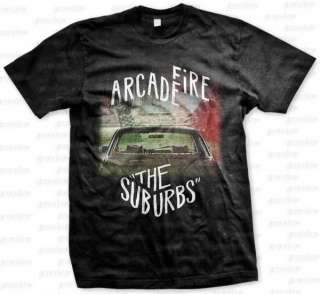Arcade Fire Suburbs Indie baroque pop art rock Black T Shirt S M L XL 