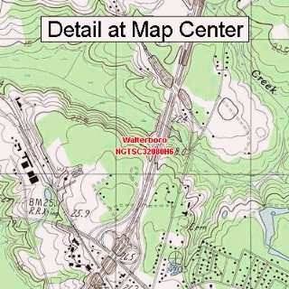  USGS Topographic Quadrangle Map   Walterboro, South 