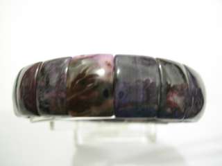 Bracelet Sugilite rectangle beads 17x15mm 7   