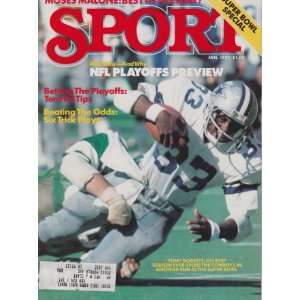  Tony Dorsett (Sport Magazine) (January 1982) (Moses Malone 