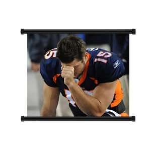  Tim Tebow Denver Broncos Quarterback Fabric Wall Scroll 