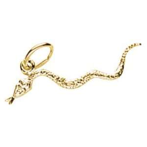  Rembrandt Charms Snake Charm, 10K Yellow Gold Jewelry