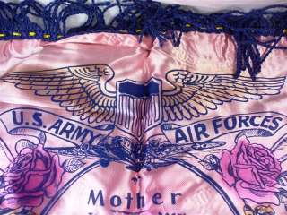 WWII Souvenir Pillow Mother US Army Air Forces  