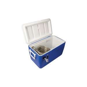  48 Quart 1 Faucet Blue Jockey Box Coil Cooler Sports 