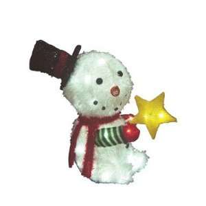 Celebrations Inliten D 79270 71 Plush Baby Snowman With Star White LED 