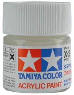 TAMIYA COLOR X 2 White MODEL KIT ACRYLIC PAINT  