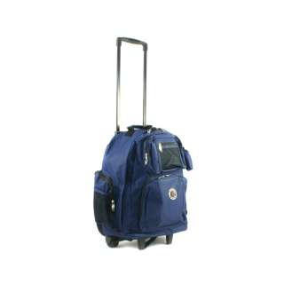 TRANSWORLD ROLL AWAY DELUXE ROLLING BACKPACK NAVY $60  