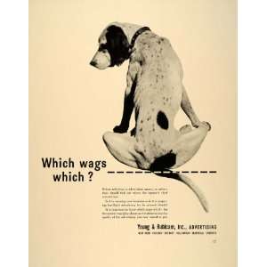   Advertising Dog Wagging Tail   Original Print Ad