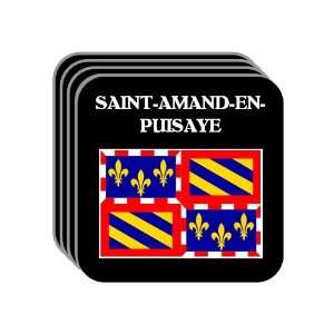 Bourgogne (Burgundy)   SAINT AMAND EN PUISAYE Set of 4 Mini Mousepad 