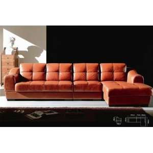 Italian Leather Sectional Sofa Set   Amandus Leather Sectional with 