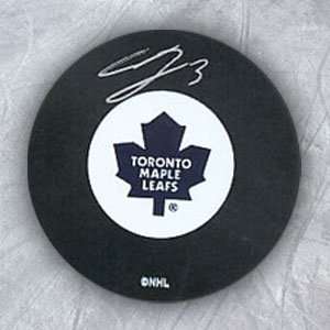 WADE BELAK Toronto Maple Leafs SIGNED Hockey Puck