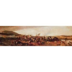   Mariano Fortuny   24 x 6 inches   The Battle of Wad