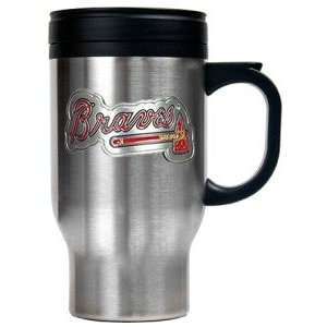 Atlanta Braves Stainless Steel Travel Mug  Sports 