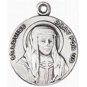   St. Louise Sterling Silver Medal with 18 Inch Chain 