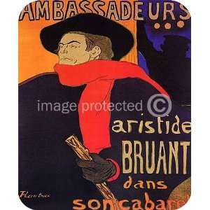  Toulouse Lautrec Art Ambassadeurs Aristide MOUSE PAD 