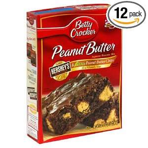 Betty Crocker Premium Brownies & Bars, Peanut Butter, Case of 12 21.2 