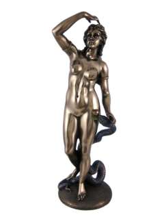 First Lady Eve Bronzed Finish Statue Genesis Serpent  