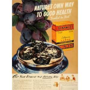  1941 Ad Sunsweet Growers Incorporated California Prune 