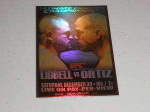 2010 Topps UFC Fight Poster Review 66 Chuck Liddell  