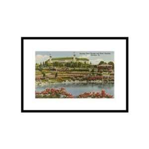 Hershey Rose Garden and Hotel, Hershey, Pennsylvania Pre Matted Poster 