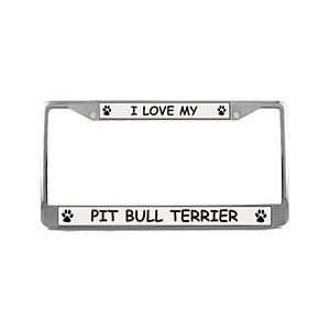  Pit Bull Terrier License Plate Frame