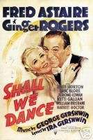 SHALL WE DANCE MOVIE POSTER Fred Astaire Ginger Rogers1  