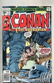 Conan The Barbarian #77 1977 fn+ John Buscema  