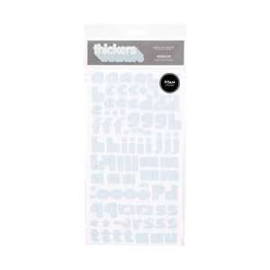 American Crafts Thickers Foam Alphabet Stickers 6X11 Sheet Giggles 