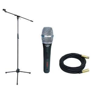  Dynamic Cardioid Microphone   PMKS2 Tripod Microphone Stand w/Boom 