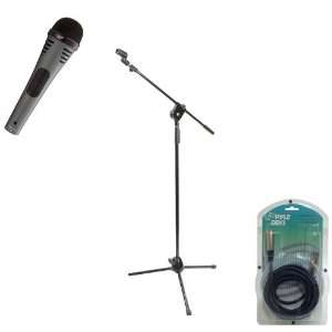   Microphone   PMKS3 Tripod Microphone Stand W/ Extending Boom