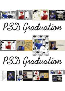 Photoshop Templates for Senior & Graduation PSD 2 DVDs 609456755986 