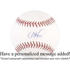 Cole Hamels Personalized Autographed Baseball