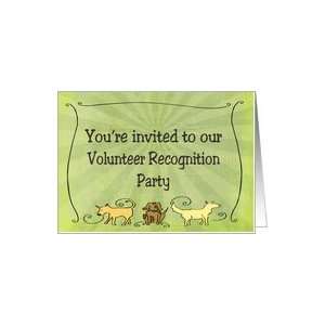  Volunteer Recognition Invitation Dogs Card Health 