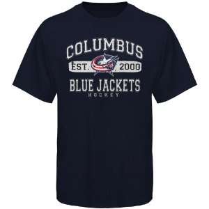   Blue Jackets Youth Cleric T Shirt   Navy Blue
