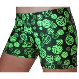   Volleyballs Shorts GREEN VOLLEYBALLS (B5) AS   4 INSEAM Sports