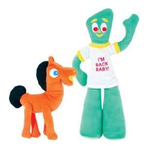  Gumby (11.5) and Pokey (9.5) Plush Dolls Toys & Games