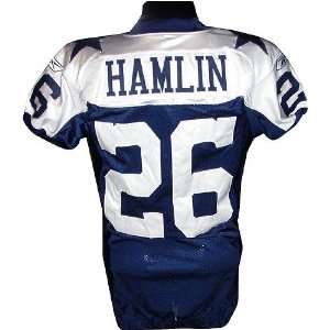  Ken Hamlin #26 2008 Cowboys Game Used Throwback Jersey 