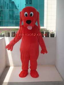 New Red Clifford Dog Mascot Costume Adult Size  