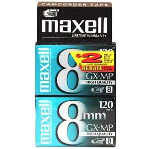  Maxell 8mm Camcorder Tapes (2 Pack) Gx MP 6 120 Camera 