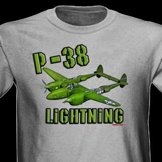 38 Lightning Airforce Army Fighter Bomber Ww2 Warbird