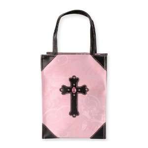  Enesco Redeemed, Fabric Shoppers Tote, Pink Kitchen 