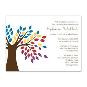  Bar, Bat Mitzvah Invitations   Blossoming Tree By Jessica 