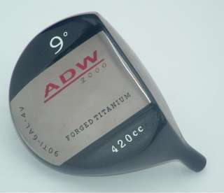 ADW 2000 TITANIUM 420 DRIVER 9° GOLF CLUB HEAD ONLY NEW CLUBMAKER 