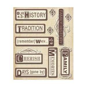   Company Sticker Medley Heritage Words; 6 Items/Order