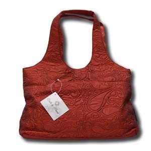   Quilts Quilted Copper Paisley Savvy Handbag 12790. 