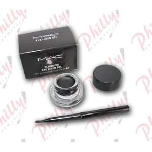  Mac Eye Liner Gel Fluidline Round with Brush Black Color 