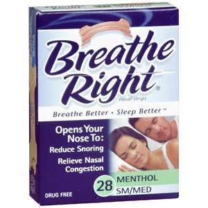 BREATHE RIGHT TAN VAPOR SM/MD Pack of 28 by SMITHKLINE BEECHAM ***