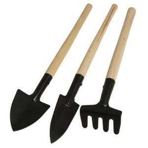   Grip Rake w 2 Digging Shovels Garden Tools Set Patio, Lawn & Garden