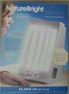 NatureBright SunTouch Plus Light and Ion Therapy Lamp  
